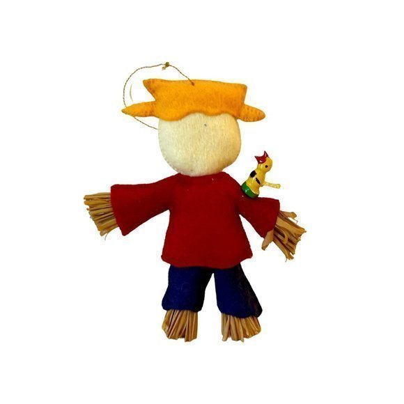 Vintage Felt‎ Ornament - Scarecrow - Picture 2 of 3